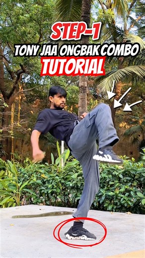 Tony Jaa amazing combo Ongbak tutorial🥋💥#tonyjaa #muaythai #ongbak #trending #viral #shorta #short