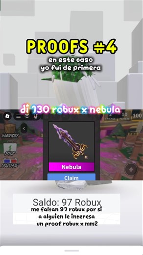 130 robux x nebula #nebula #roblox #capcutedit #godlys #robux #proofs