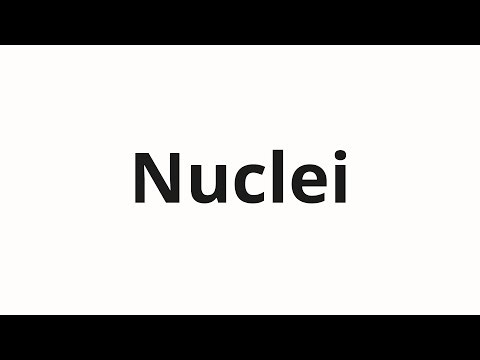 How to pronounce Nuclei