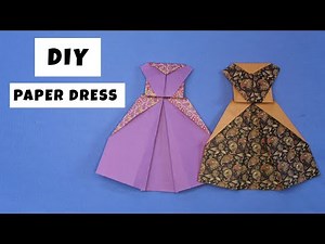 How to Make an Origami Paper Dress | Easy Tutorial for Beginners