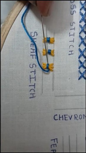 sheaf stitch #lifewiththreads #beginnersstitch