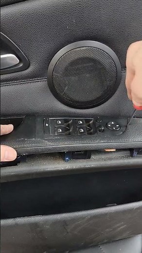 bmw door panel window master lock control removal. Very easy replacement #tutorial #bmw #e90