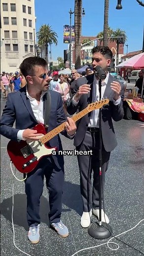 this song is called New Heart❤️‍🩹 Throwing a Water Balloon Then Pretending to Sing in Public Part😭