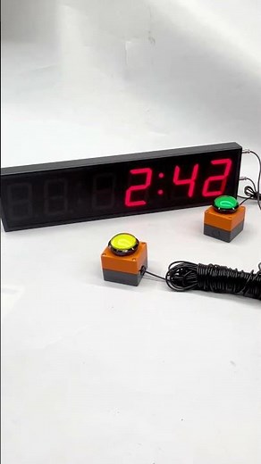 Interactive Game Timer with START & STOP Push Buttons