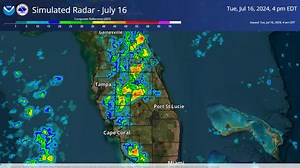 53K views · 109 reactions | ️ Simulated Radar for Today Another warm and humid is in store, with scattered to numerous showers and storms forecast. Here's a look at how things could play out today  For the latest, head over to weather.gov/tampabay #flwx #WeatherReady | US National Weather Service Tampa Bay Florida | Facebook