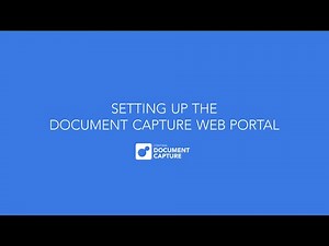 Setting up Continia Document Capture Web Portal