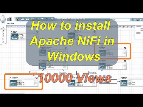How to install apache NiFi in windows.
