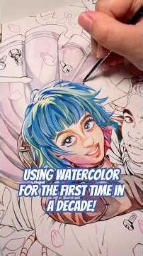 Arcane Tribute Art for Gallery Nucelus 2025 #watercolor #arcane #artwork #painting