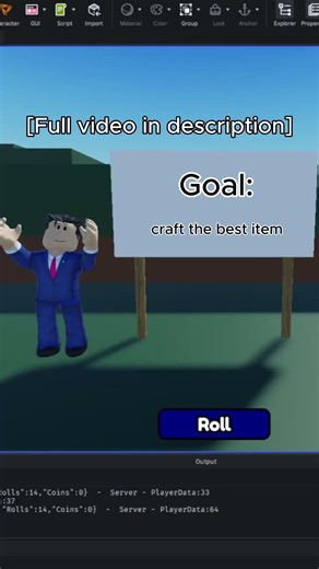 I’m Making a Roblox RNG game that has challenges in them #programming #roblox#scripting#robloxstudio