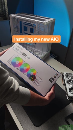 Definitely a great addition to the arsenal so expect more builds with this one! 👌 🏷️ #Montech #LightFlow360 #PCBuild #ARGBcooling #CleanSetup @Montech
