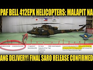 MALAPIT NA! BAGONG HELICOPTER NG PAF PAPARATING NA MULA JAPAN!
