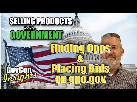 GPO.GOV: Findings Opportunities & Placing Bids