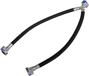 Replacement Quick Connect Hose Hot & Cold Water Mixer Line for PARLOS Widespread Faucet with Snap-in Fast Lock, 2102601