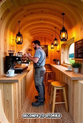 I Carved a Coffee Shop Inside a Giant Tree (No CGI, Pure ASMR)