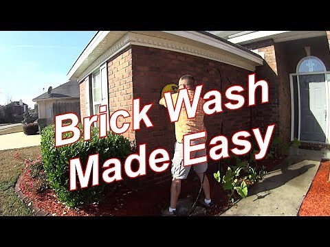 Pressure Wash - A Basic House Wash with a Cool Brick Washing Trick