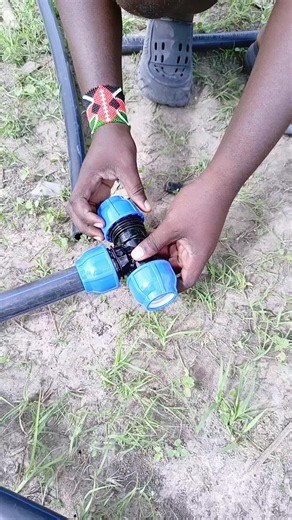 Compression fitting set up