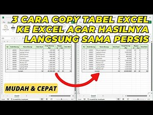 How to Copy Excel Table to Excel So That the Results Are Exactly the Same | Microsoft Excel Tutorial