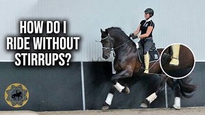 *** June 2019 Special!!!Trial Part 1 Of Dressage Mastery Academy for 7 Days for Only $1!! That's a 98% Saving! Go to https://www.dressagemastery.com to Accelerate Your Dressage Results Now! *** Hey Dressage Superstars! Today I'm going to answer the question - How do I ride without stirrups? We're going to do some rising trot without the stirrups. I want you to turn your toes in. If you ride with your heel in, you'll never be able to make the top levels of dressage. You've got to be able to have 