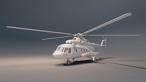 MI-17 Helicopter 3D Model – Modeled & UV Unwrapped
