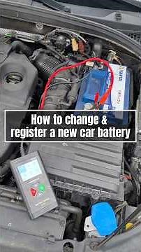 How to change & register a new car battery in Skoda /VW