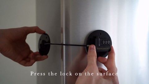 Fridge Lock Combination, Refrigerator Lock for Kids - Take Care of Your Family with Fridge Locks for Kids by Strongholden - No Keys Needed (Black & Round)