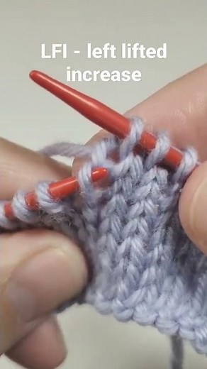 LFI - Left Lifted Increase (knitting)