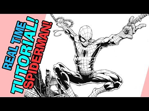 How To Draw David Finche's SPIDERMAN! *Real Time Draw Along!*