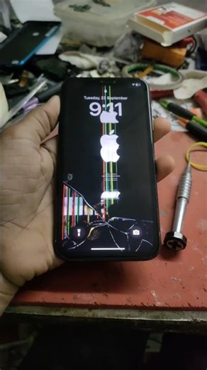 Iphone Display Broken fake theme prank 😑, #iphone #iphonerepair