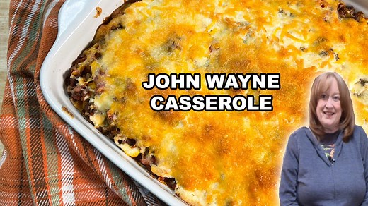 A delicious 3 layer version of a John Wayne Casserole. This is a ground beef recipe your family will sure enjoy. | Catherine's Plates