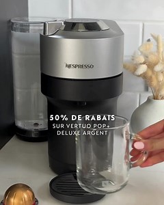 Notre machine la plus compacte et colorée. 50 % de rabais sur les Vertuo POP sélectionnées ! | Nespresso