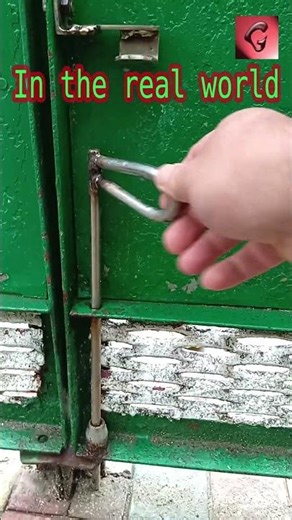 #gheocom Simple Entrance Gate Stop Mechanism #shorts