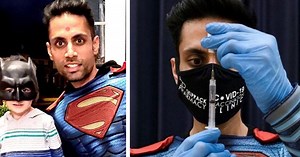 Superhero Pharmacist Makes It His Mission To Vaccinate His Entire Community ... In Style