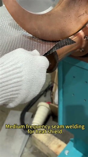 Medium Frequency Seam Welding Machine for Heat Shield Manufacturing #weldingequipment