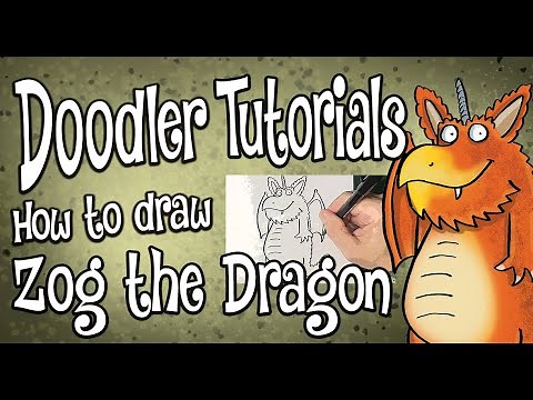 How to Draw Zog the Dragon | STEP BY STEP DOODLER TUTORIAL