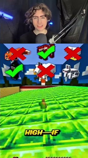 Minecraft Mobs vs Parkour challenge #shorts