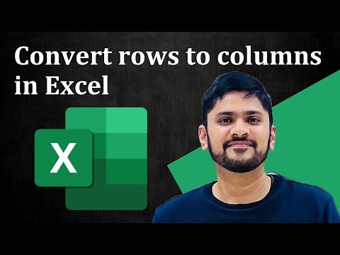 How to Convert Rows into Columns in Excel | Amit Thinks