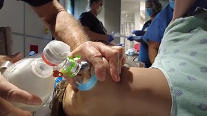 Soon, moms will be delivering babies at Riley Hospital for Children. To best care for these adult patients, the new Riley Maternity Tower will include an OB intensive care unit. In preparation for the opening of the Riley Maternity Tower, teams are running through OB ICU scenarios to familiarize themselves with the new space. The drills highlight the ways the care team can adapt to quickly changing situations and provide life-saving care to patients. Watch below for a behind-the-scenes look at h