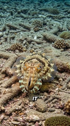 The Cuttlefish's Camouflage is Absolutely Insane 😰 #nature #wildlife #sciencefacts
