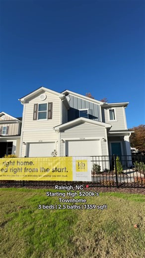 New construction Townhomes in Raleigh ( Bordering Wake Forest) #forsale #raleighnc #wakeforestnc #northcarolina #newconstruction