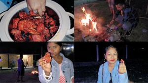 chicken bonfire জীবনে এক নতুন অভিজ্ঞতা আমাদের পাহাড়ে ঘুরতে এসে। | M S Family