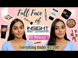 I Did My Makeup Using Only *INSIGHT COSMETICS* Products | Everything Under Rs. 200 | Honest Review!!