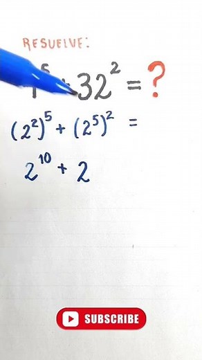 Truco Matemático (Suma con exponentes)