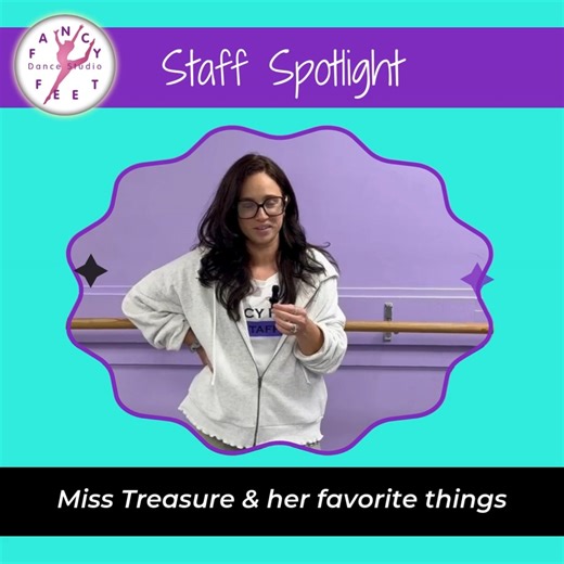 Fancy Feet Dance Studio on Instagram: "💚 Teacher Spotlight: Miss Treasure 💚 Get to know one of our amazing Fancy Feet teachers! ✨ Miss Treasure is all about lime green, loves staying active with workouts, enjoys a good shopping day, and treasures time spent with her two daughters. When it’s time for a treat, her go-to ice cream flavor is coffee 🍦☕ We’re so lucky to have her energy, passion, and heart at Fancy Feet Dance Studio! 💃💚 #TeacherSpotlight #FancyFeetDanceStudio #MeetTheTeacher #Dan