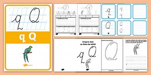 Litera q Q de mână – Pachet cu resurse