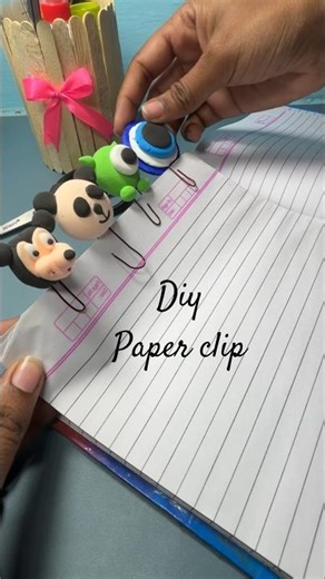 Diy paper clip using wire and clay #diy #paperclips #shots #craft