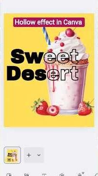 “☕ Canva Se Professional Hollow Effect Coffee Poster Kaise Banaye? Editing Trick Step by Step! #art