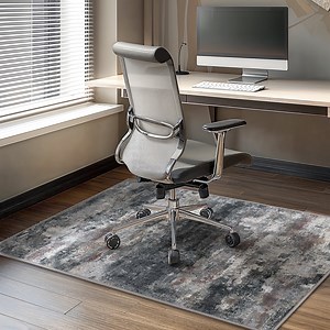 KUETH 36"X 48" Protective Flooring Office Chair Mat for Hardwood Floor and Tile Floor, Heavy Duty Desk Chair Mat for Carpets, Anti Slip Office Floor Mats for Rolling Chairs, Low Pile Under Desk Rug