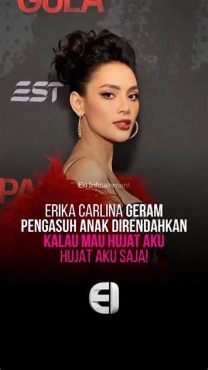 Eki Infotainment on Instagram: "Aktris Erika Carlina meluapkan emosinya usai pengasuh anaknya, Andrew Raxy Neil dicemooh oleh netizen. Pemain film Pabrik Gula itu memposting sebuah video di mana ada seorang wanita dan laki-laki yang sedang berinteraksi. Kemudian lelaki itu diduga merendahkan pengasuh anak Erika Carlina karena sang pengasuh merupakan orang Sumba. "Dia orang Sumba. Orang Sumba itu menjadi bahan lelucon di Pulau Bali. Satu Pulau Sumba itu oang gla k*mpung semua," kata lelaki dalam