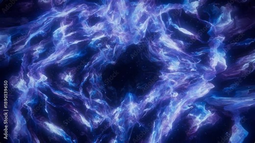 nebula gas clouds astronomy background loop animated