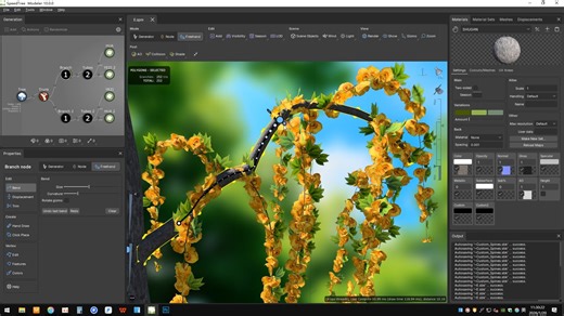 speedtree原始文件免费分享可以导出fbx或ABC动画文件